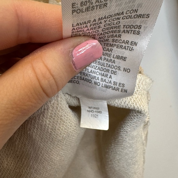 Life Integrity Earth women quarter zip oversized sweatshirt floral beige size m - Picture 13 of 16